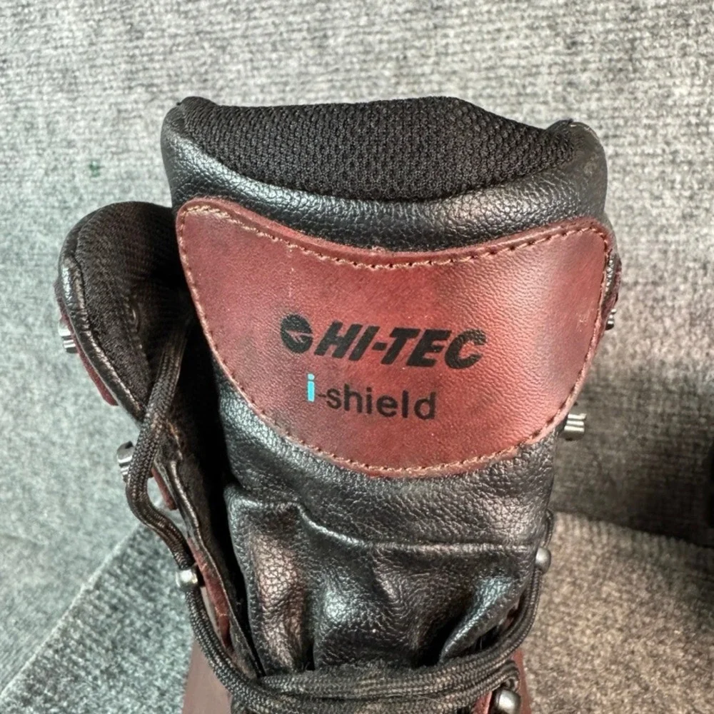Hi-Tec Bandera II Waterproof Hiking Boots Mens 14 Burgundy Leather i-shield